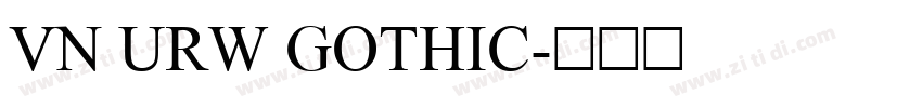 Vn URW Gothic字体转换